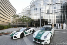 迪拜的豪华超跑警车