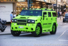 街头霸王炫酷绿色悍马H2 RIAA