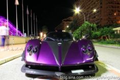 亮紫色帕加尼风之子760 LH超级跑车