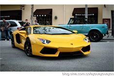 街拍五颜六色的兰博基尼Aventador+LP700-4