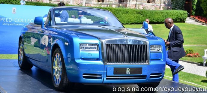 劳斯莱斯发布幻影软顶敞篷Waterspeed官图