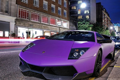 紫色大牛 兰博基尼Aventador丽影