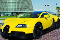 图赏：布加迪威龙香蕉黄皮肤