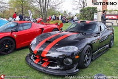 这辆道奇蝰蛇GTS-R够拉风的 胃口好大呀