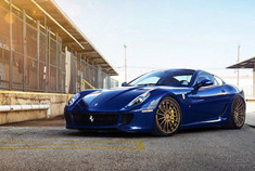 蓝色车身与青铜色轮毂 改装法拉利599 GTB