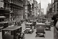 黑白回忆 图赏100年前的美国街头老式汽车