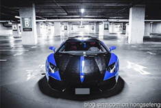 兰博基尼Aventador压花蛇皮版摄影美图欣赏