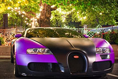 街拍：布加迪威龙紫色皮肤