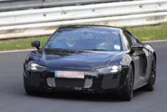 2015奥迪R8测试谍照 或将亮相巴黎车展