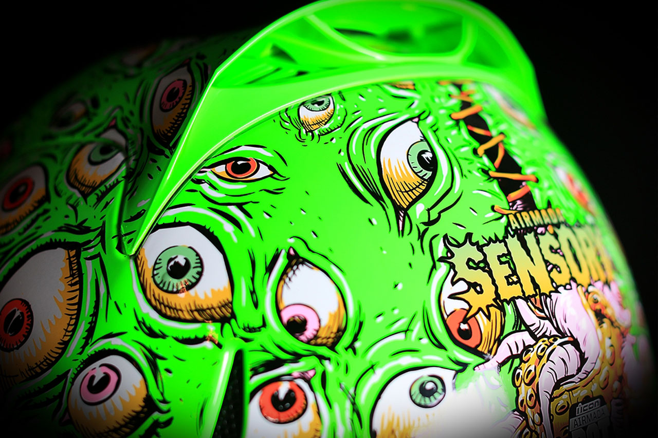 2014 ICON最新发布的感官之眼荧光头盔