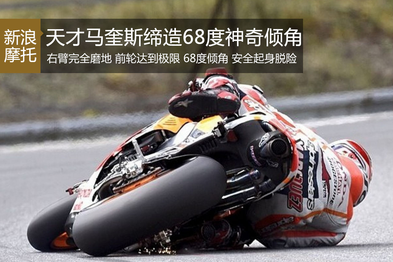 摩托天才马奎斯缔造68度神奇倾角