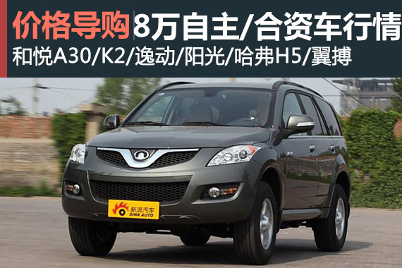同级碰撞 8-10万合资与自主车行情盘点