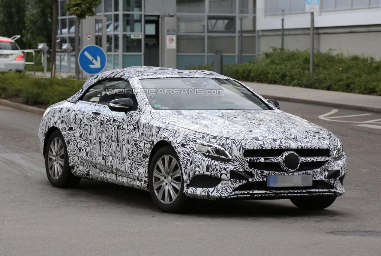 奔驰S级敞篷版谍照曝光 或2015年中发布