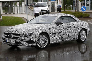 奔驰S级敞篷雨天谍照 将于明年发布