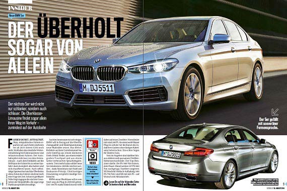 新一代宝马5系轿车将在2016年上市