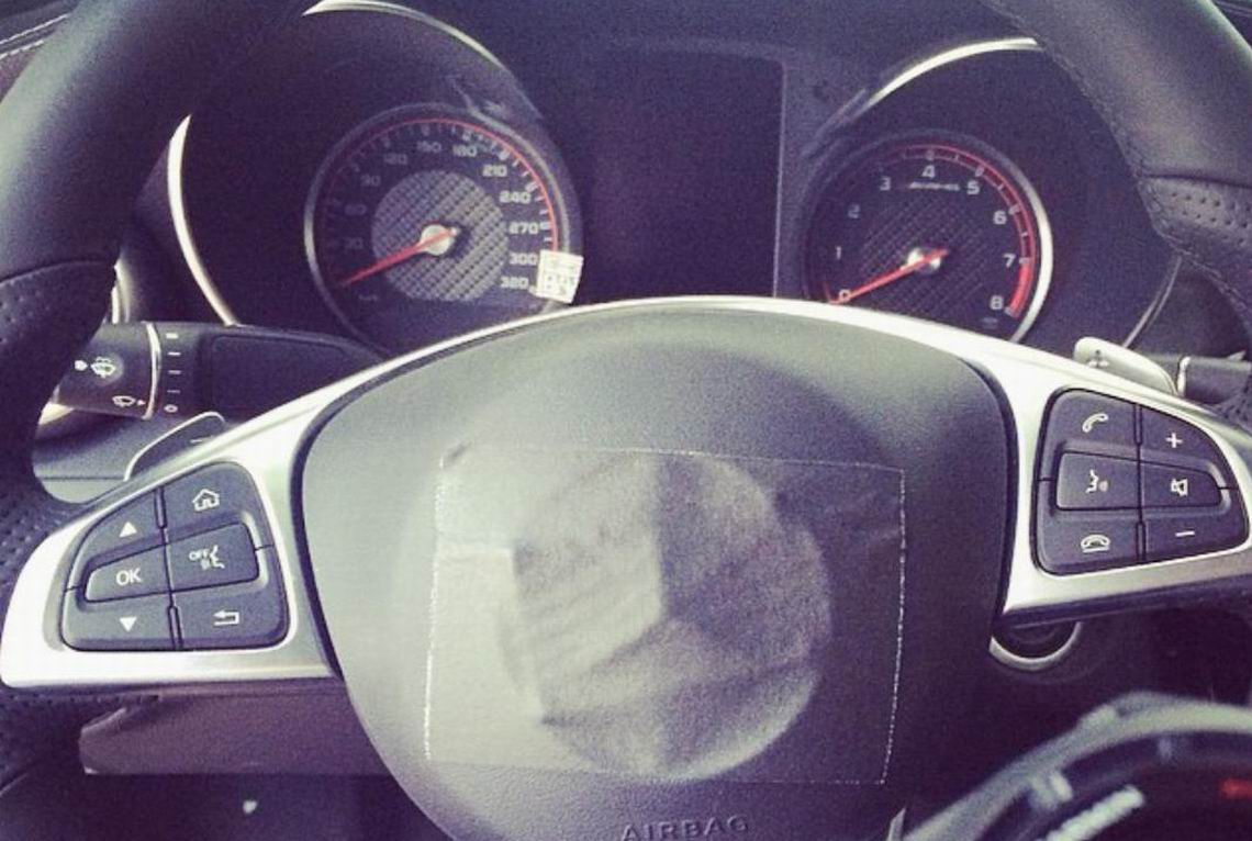 全新奔驰C63 AMG内饰照曝光 2015年上市