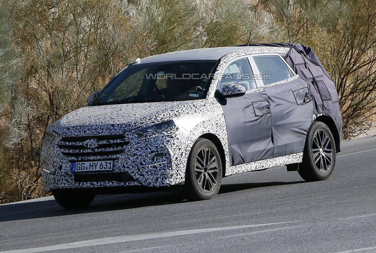 新一代现代ix35最新谍照 或明年秋发布