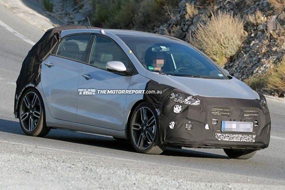 新现代i30 SR Turbo最新谍照 或明年上市