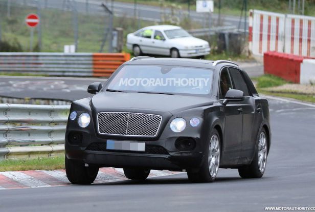 宾利新SUV最新谍照曝光 2016年投产