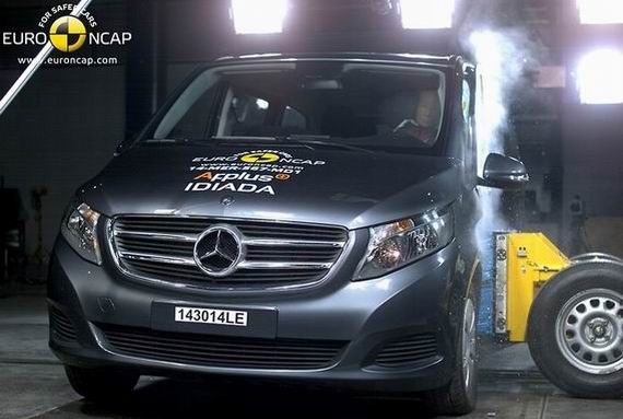 奔驰V级获Euro-NCAP五星最高安全评级