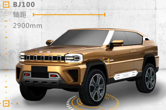 北汽旗舰SUV申报图曝光 酷似Jeep大切