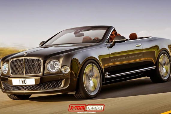 宾利慕尚Speed敞篷版假想图曝光