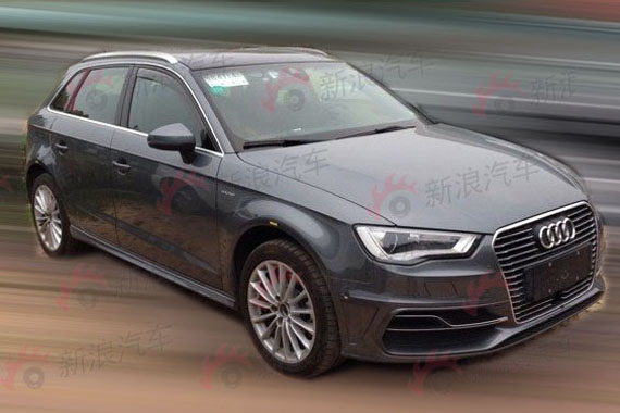 进口版奥迪A3 e-tron混动测试车曝光