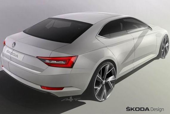 斯柯达发布新一代速派设计图 二月首发