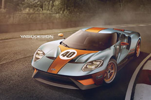 车迷假想2017福特GT Gulf涂装