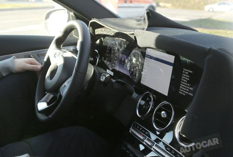 新奔驰C级内饰谍照曝光 或明年底上市