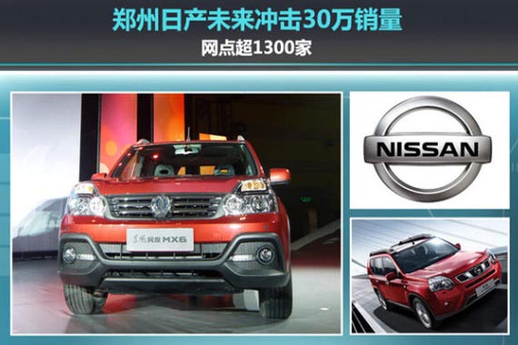 郑州日产3年推8款新车 5款将为SUV车型