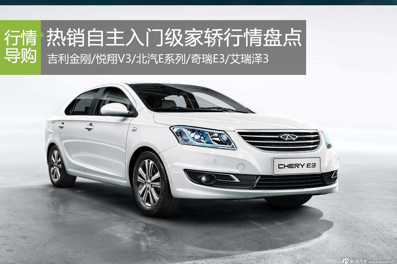 幸福起点 5款热销自主入门家轿行情盘点