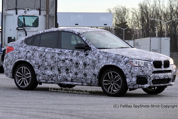 全新宝马X4 M40i运动版测试谍照曝光