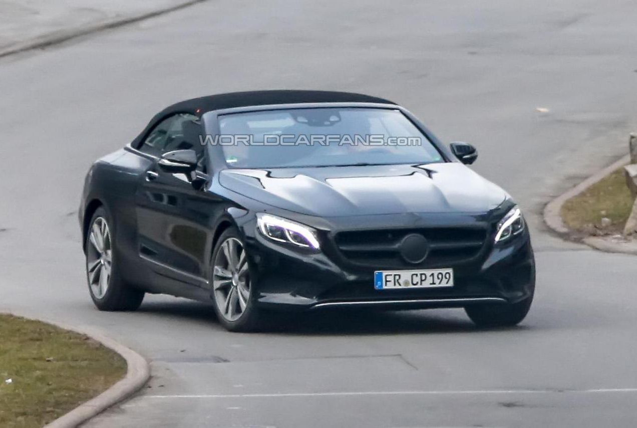 奔驰S级敞篷版曝新谍照 今年内发布