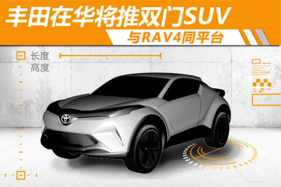 丰田在华将推双门SUV 与RAV4同平台
