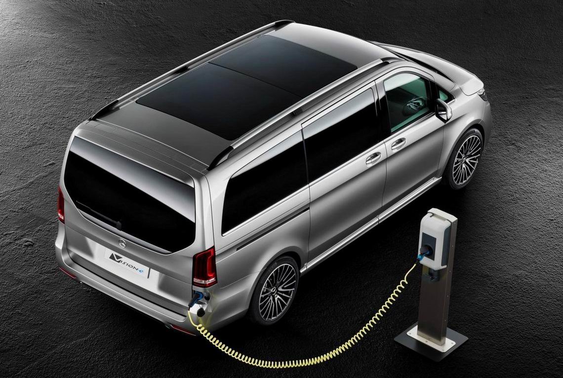 奔驰V-ision e概念车亮相日内瓦车展