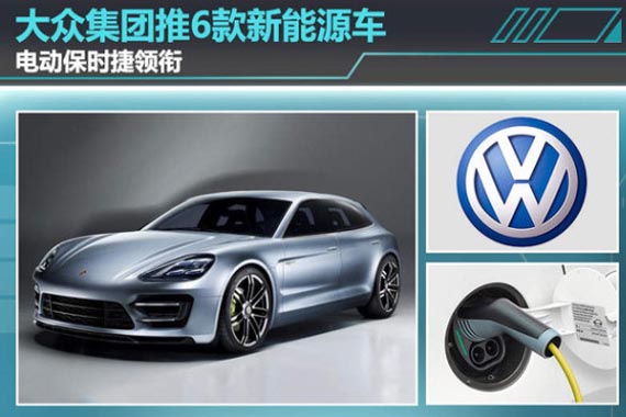 大众集团推6款新能源车 电动保时捷领衔