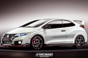 本田思域Type R三门版假想图