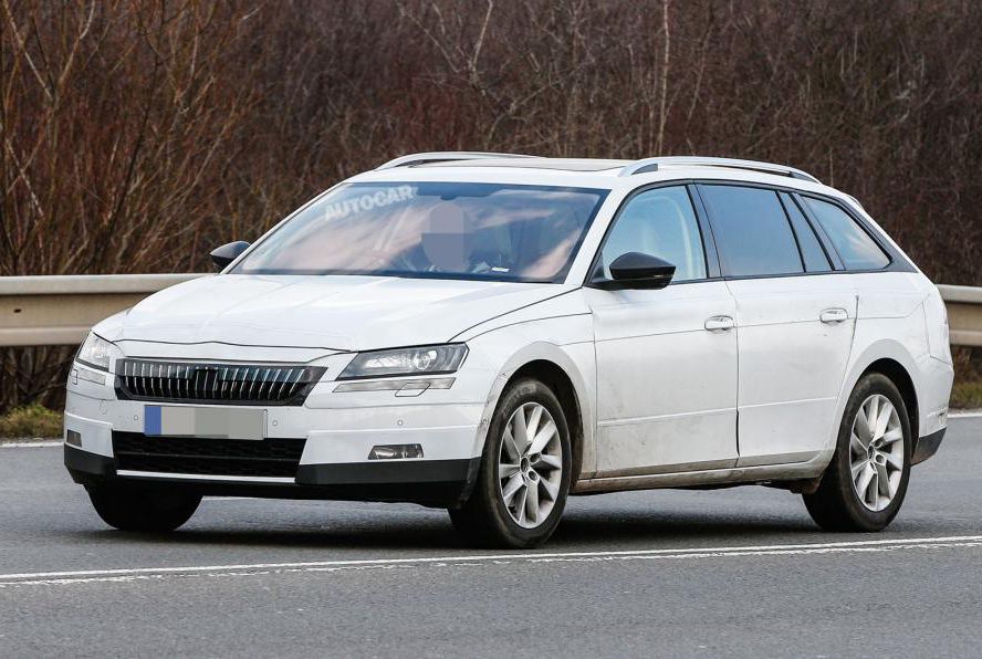 斯柯达速派旅行版最新谍照曝光 9月首发