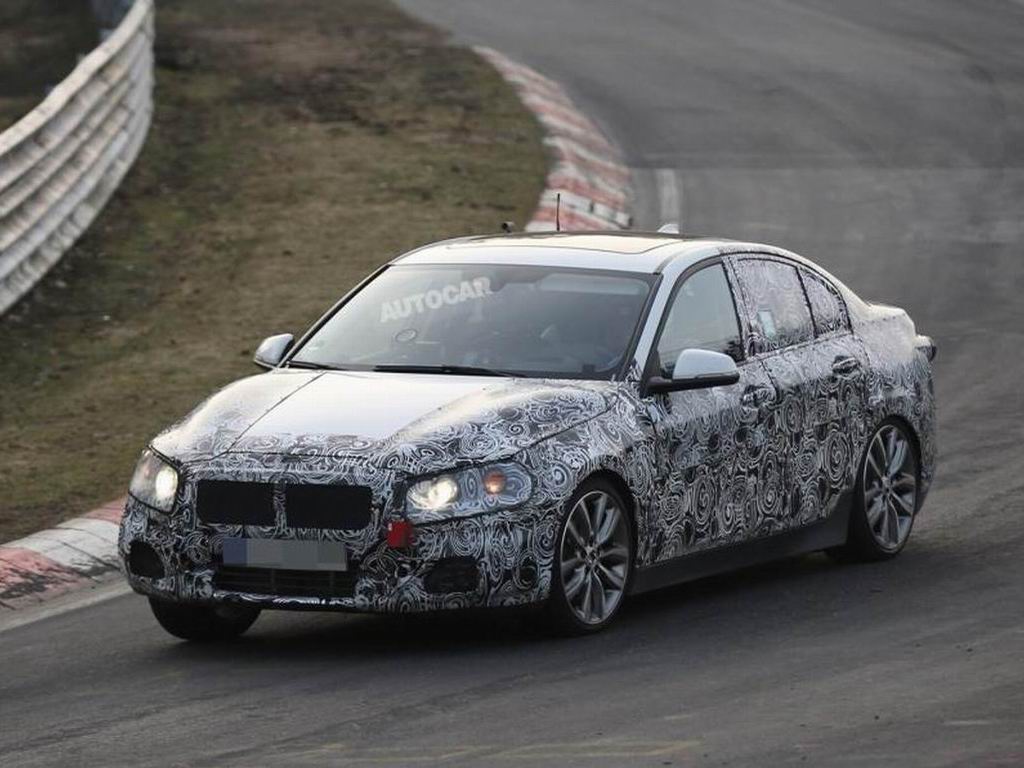 宝马1系三厢轿车谍照曝光  2016年上市