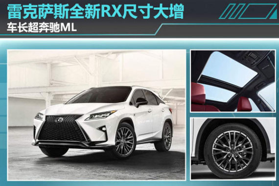雷克萨斯全新RX尺寸大增 车长超奔驰ML