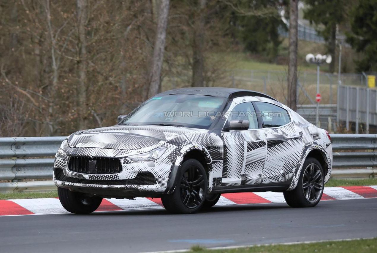 玛莎拉蒂Levante测试谍照 明年1月首发