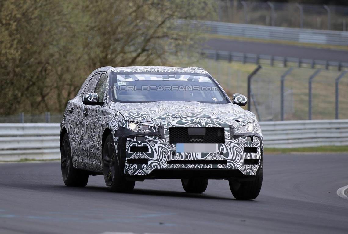 捷豹F-Pace纽博格林路试谍照曝光 