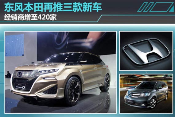 东风本田再推三款新车 经销商增至420家