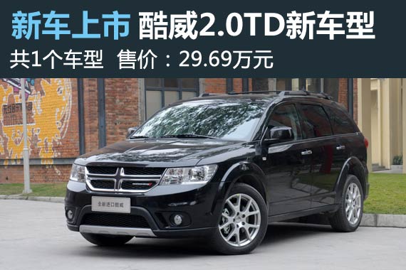 酷威2.0TD四驱尊尚版售价公布 29.69万
