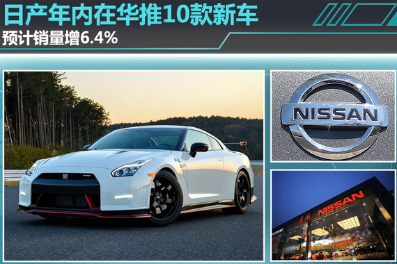 日产年内在华推10款新车 预计销量增6.4%