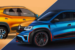 雷诺发布Kwid两款概念车官图 闪闪惹人爱