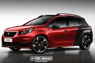 标致2008GTi效果图 SUV也得有性能范儿