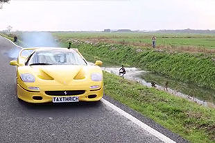 快去自首 法拉利F50耍酷超速被追查