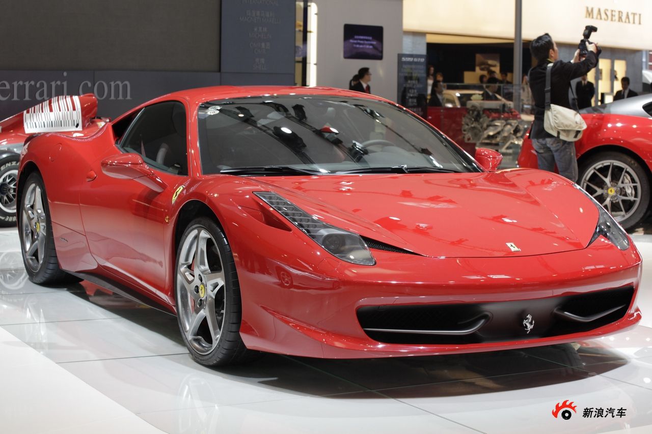 法拉利458展台实拍